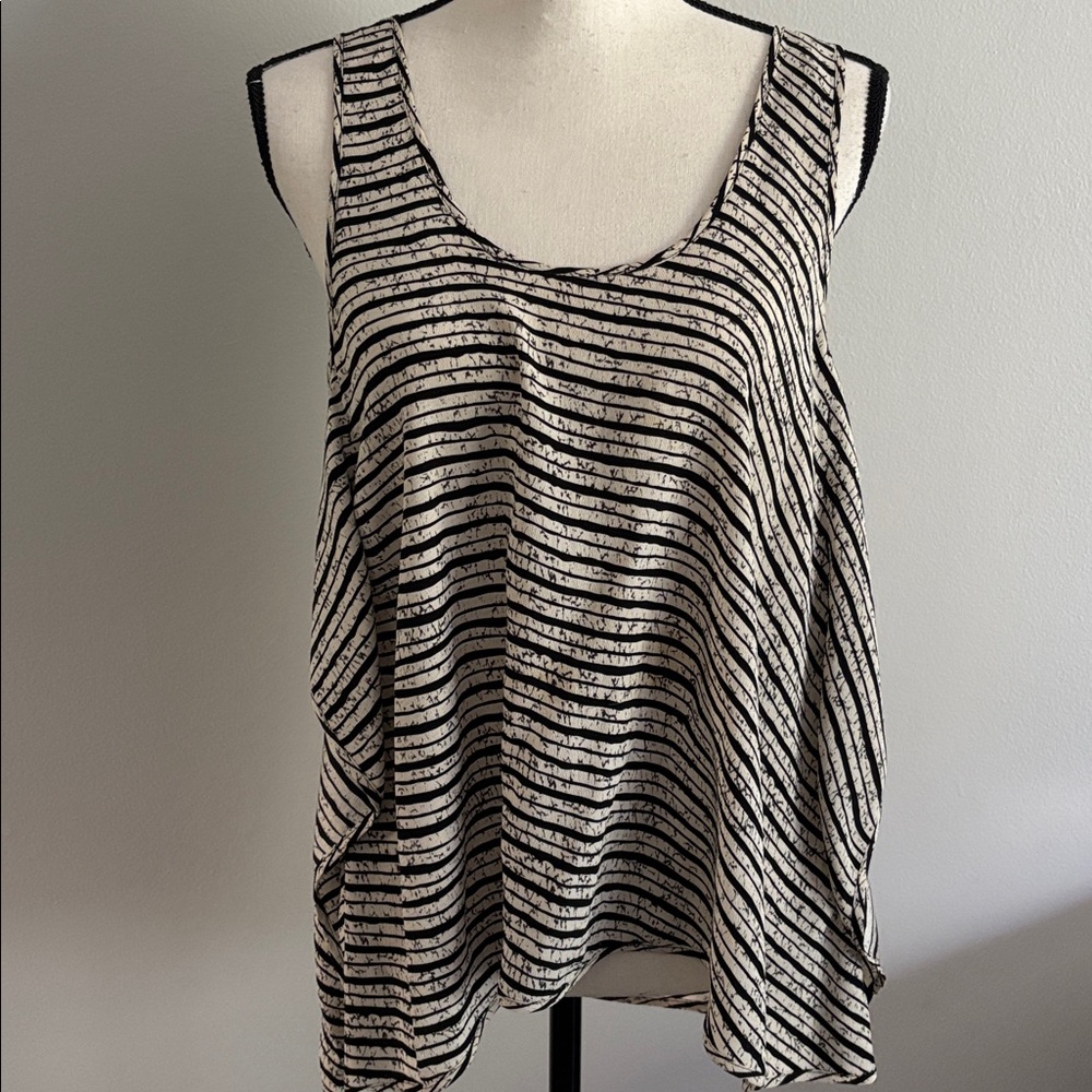 THAKOON Silk Striped Tank Top Sleeveless Blouse, size 8